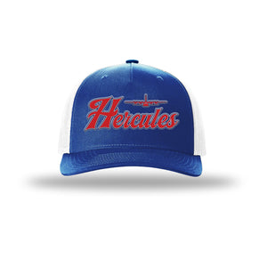 C-130 Hercules Vintage Script 5-Panel Trucker Hat