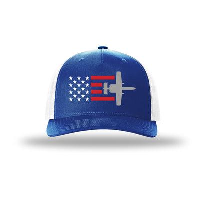 A-10 Thunderbolt II Aircraft Flag 5-Panel Trucker Hat