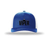 F-16 Viper Blackout 5-Panel Trucker Hat - ROYAL/WHITE