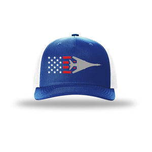 B-1 Lancer Aircraft Flag 5-Panel Trucker Hat