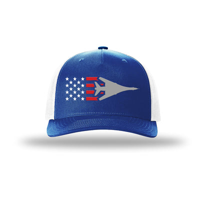 B-1 Lancer Aircraft Flag 5-Panel Trucker Hat