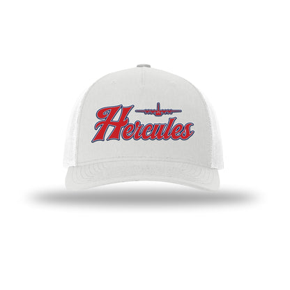 C-130 Hercules Vintage Script 5-Panel Trucker Hat