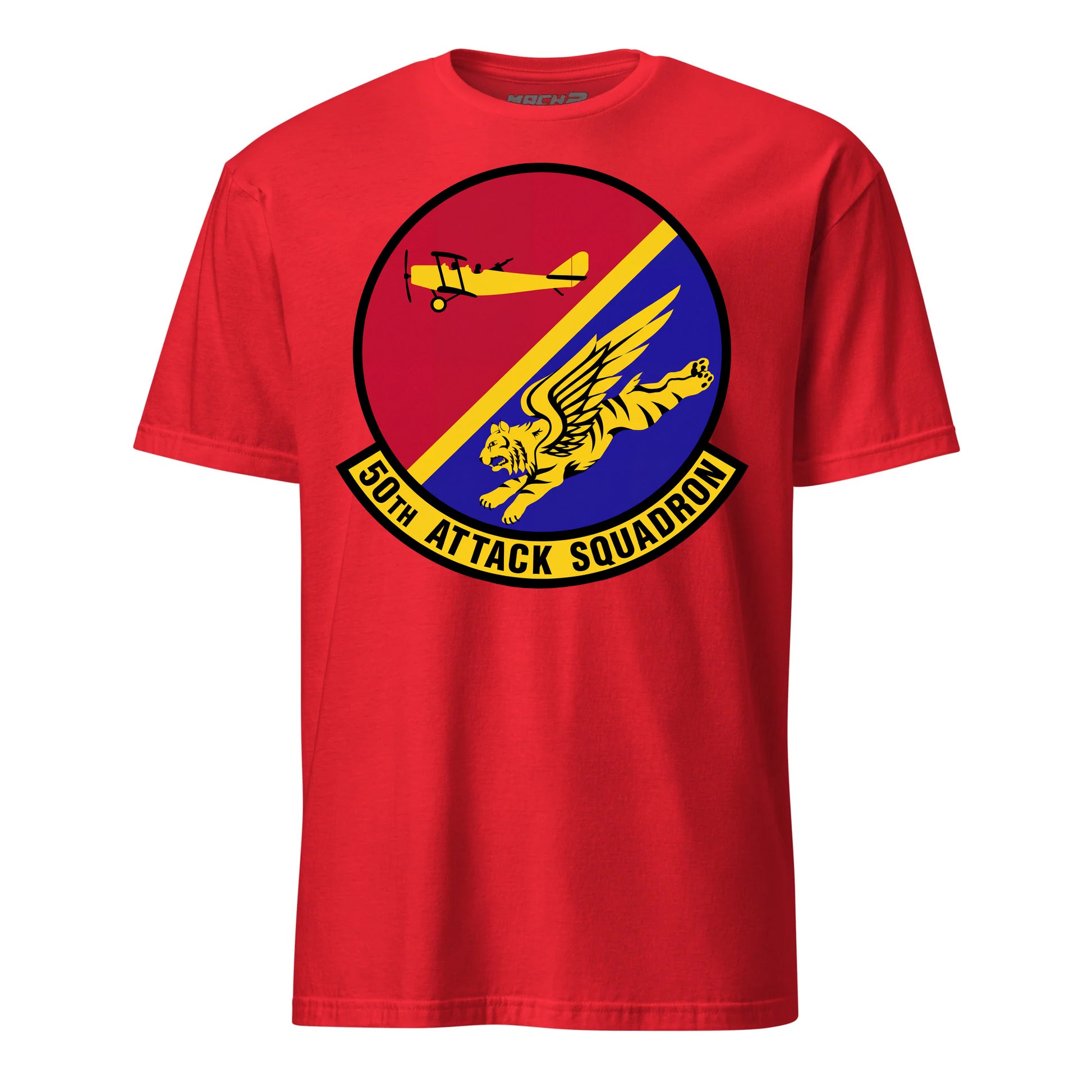 50th Attack Squadron T-Shirt — Red front mockup