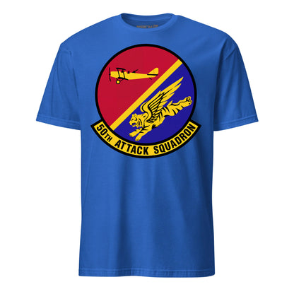 50th Attack Squadron T-Shirt — Royal front mockup