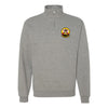570th Missile Squadron Quarter Zip Sweatshirt - Heather Grey