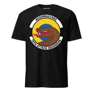 78th Attack Squadron T-Shirt — Black front mockup