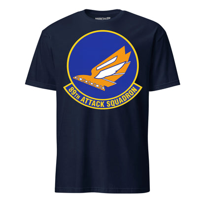 89th Attack Squadron T-Shirt — Navy front mockup