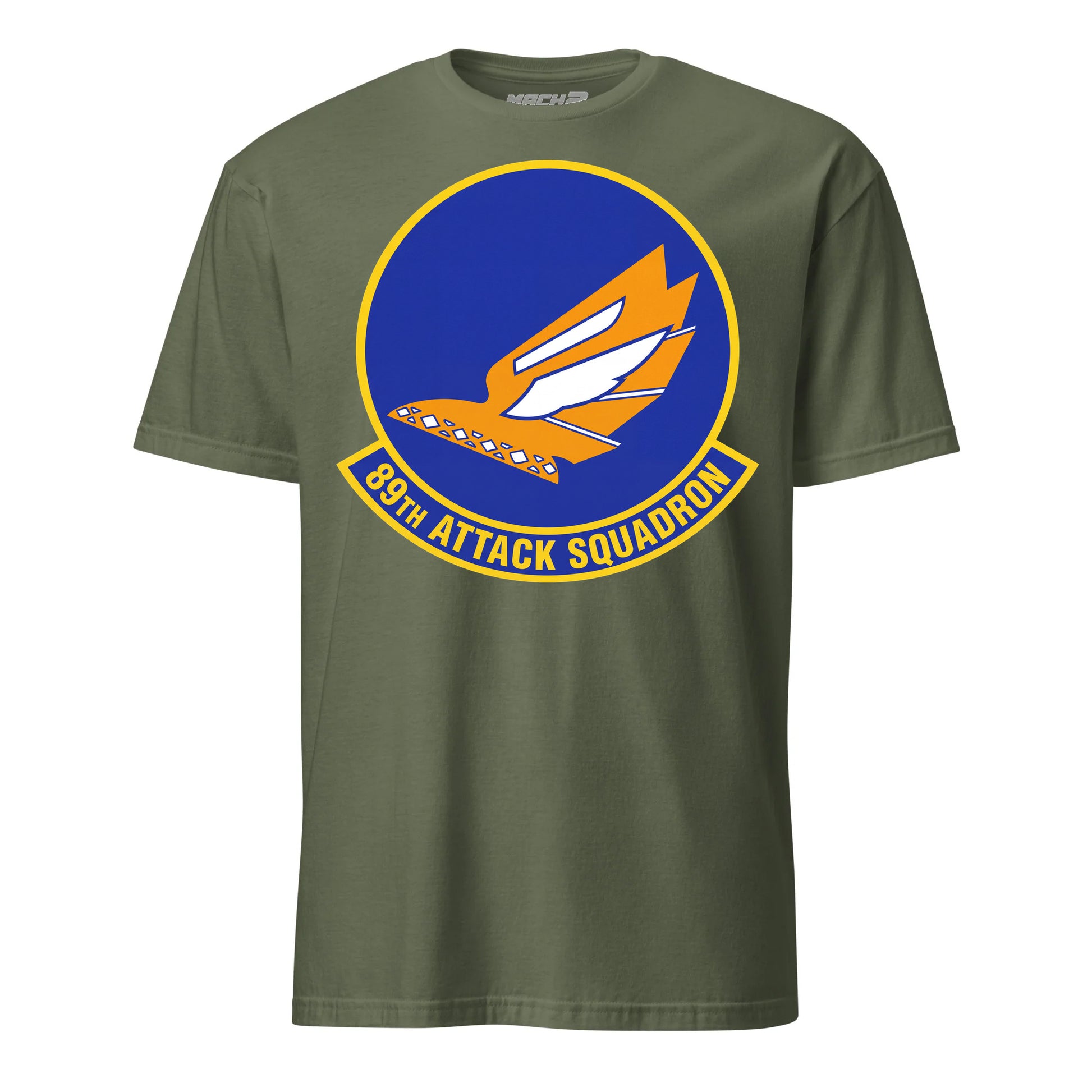 89th Attack Squadron T-Shirt — OD Green front mockup