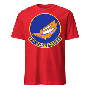89th Attack Squadron T-Shirt — Red front mockup