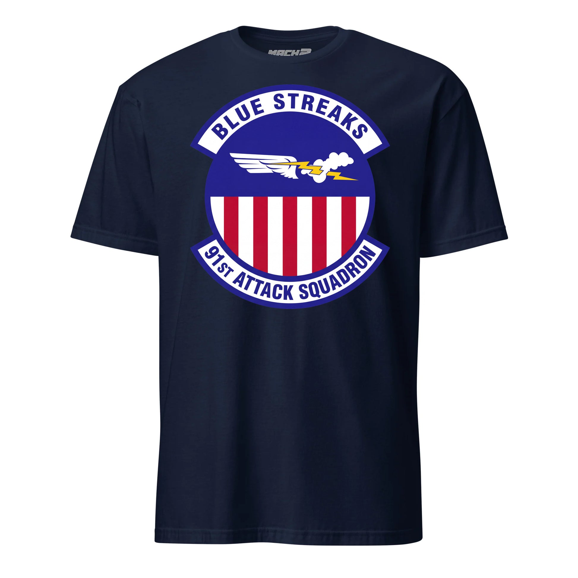 91st Attack Squadron T-Shirt — Navy front mockup