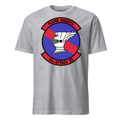 9th Attack Squadron T-Shirt — Heather Grey front mockup