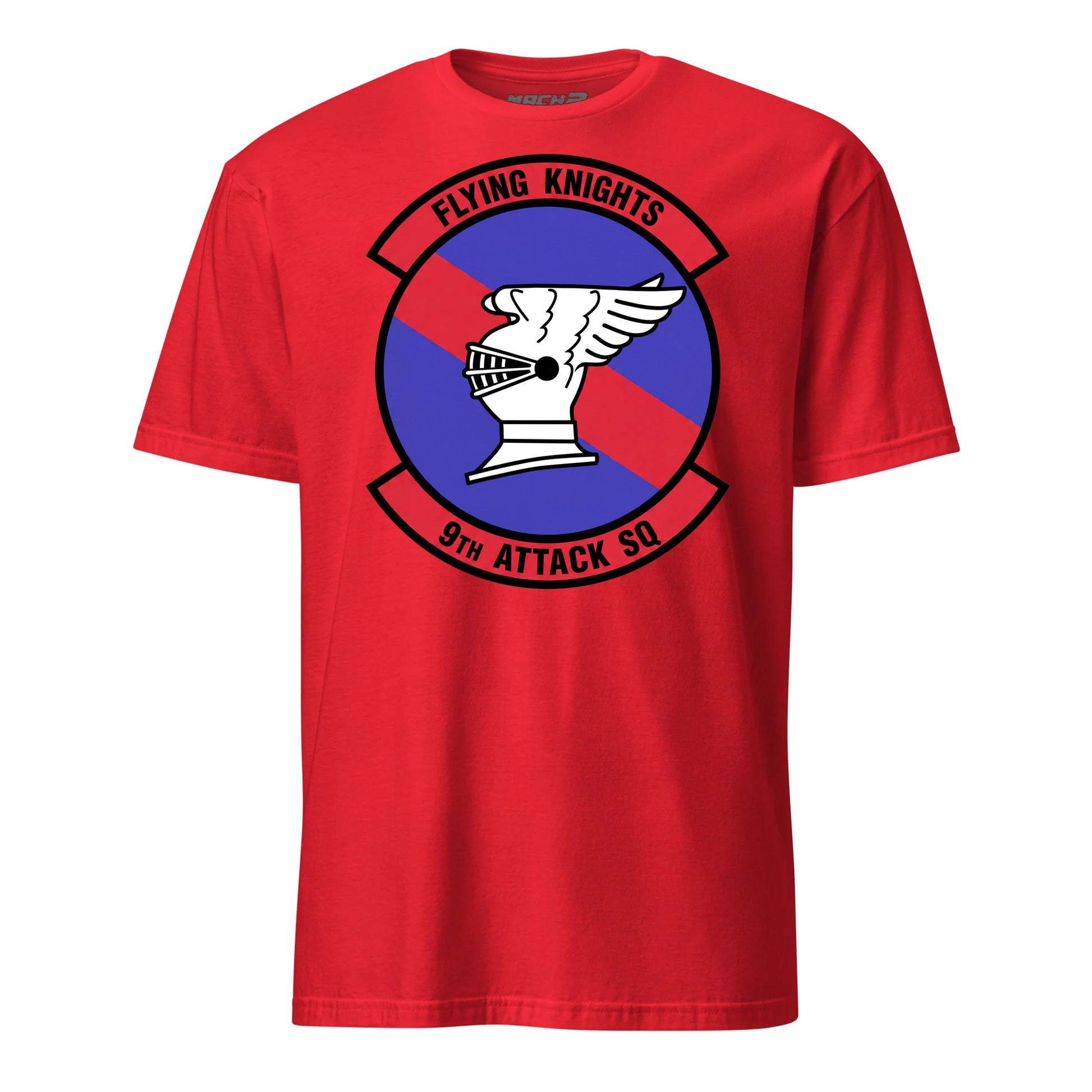 9th Attack Squadron T-Shirt — Red front mockup