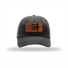 A-10 Aircraft Flag Leatherette Patch Dad Hat - BLACK
