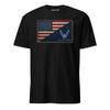Air Force Diagonal Flag T-Shirt - Black
