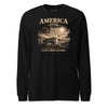 America 1776 Live Free or Die Long Sleeve T-Shirt - BLACK