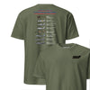 American Fighters Through History T-Shirt - OD Green
