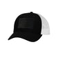 American Flag Blackout PVC Patch Structured Trucker Hat