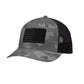 American Flag Blackout PVC Patch Structured Trucker Hat