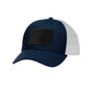 American Flag Blackout PVC Patch Structured Trucker Hat