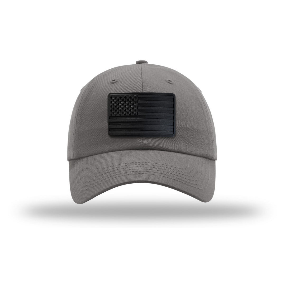 American Flag Blackout PVC Patch Structured Hat | Mach 2 Gear