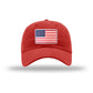 American Flag PVC Patch Unstructured Dad Hat