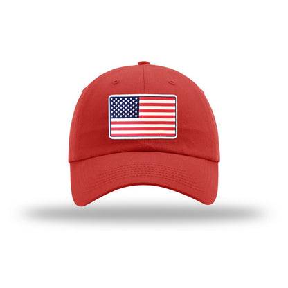 American Flag PVC Patch Structured Hat
