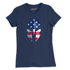 American Spartan Women's T-Shirt - Navy