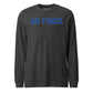 Air Force Academy Wordmark Outline — Charcoal Heather