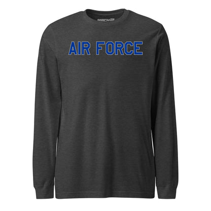 Air Force Academy Wordmark Outline — Charcoal Heather