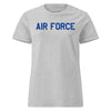 Air Force Academy Wordmark Outline Womens T-Shirt - Heather Grey