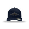 B-1 Lancer Silhouette Flexfit Trucker Hat - Navy