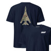 B-1 "Lancer" OCP Camo Silhouette Front & Back T-Shirt - Navy
