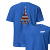 B-1 "Lancer" Rivet Flag Front & Back T-Shirt - Royal