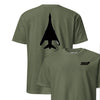 B-1 "Lancer" Stealth Silhouette Front & Back T-Shirt - OD Green