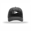 B-1 Aircraft Flag Carbon Fiber Patch Dad Hat - BLACK