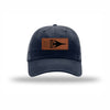 B-1 Aircraft Flag Leatherette Patch Dad Hat - NAVY