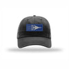 B-1 Aircraft Flag Royal & Silver Patch Dad Hat - BLACK