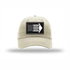 B-2 Aircraft Flag Carbon Fiber Patch Dad Hat - STONE
