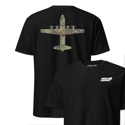 C-130 "Herc" OCP Camo Silhouette Front & Back T-Shirt