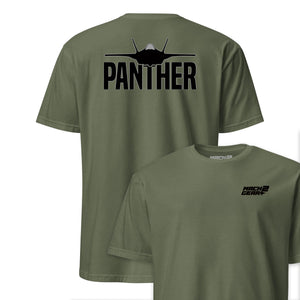 F-35 "Panther" Blackout Front & Back T-Shirt