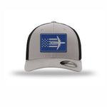 C-5 Aircraft Flag — SILVER/BLACK