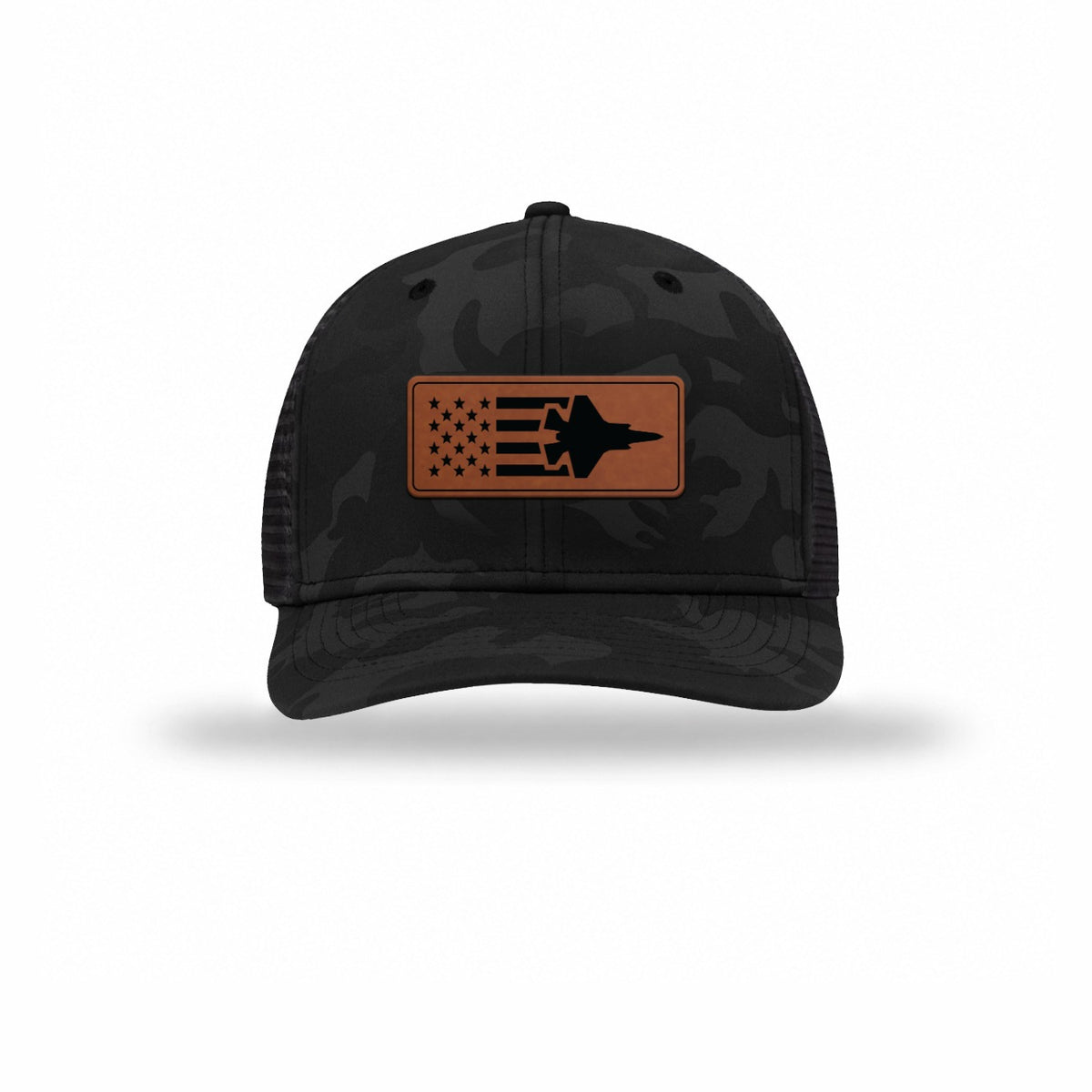 F-35 Aircraft Flag — BLACK CAMO/BLACK