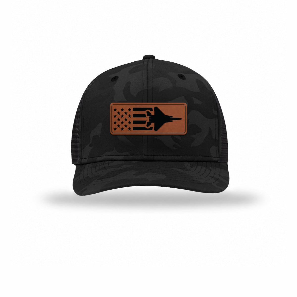 F-15 Aircraft Flag — BLACK CAMO/BLACK