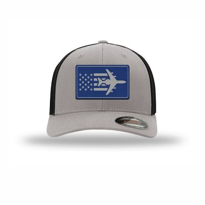 E-3 Aircraft Flag — SILVER/BLACK