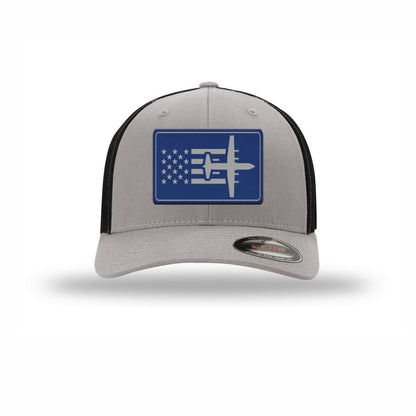 C-130 Aircraft Flag — SILVER/BLACK