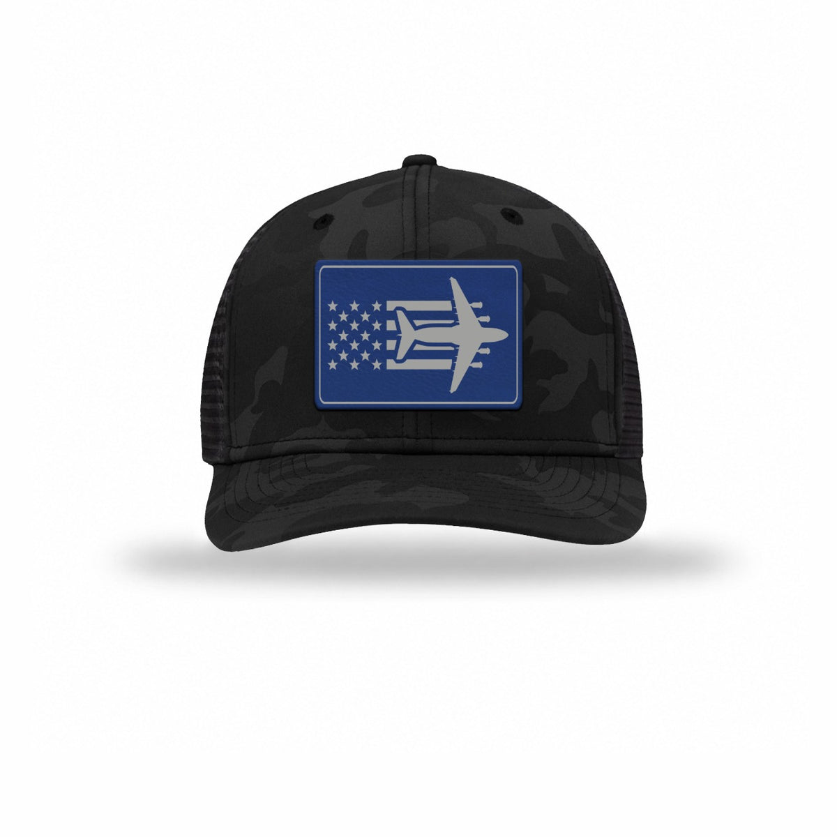 C-17 Aircraft Flag — BLACK CAMO/BLACK