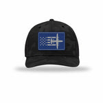 C-130 Aircraft Flag — BLACK CAMO/BLACK