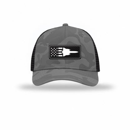 Sr-71 Aircraft Flag — GREY CAMO/BLACK