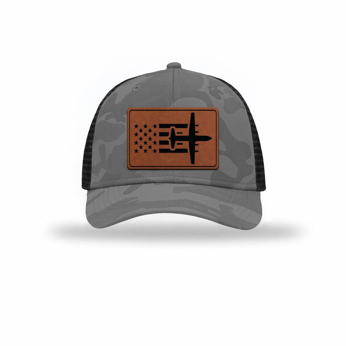 C-130 Aircraft Flag — GREY CAMO/BLACK