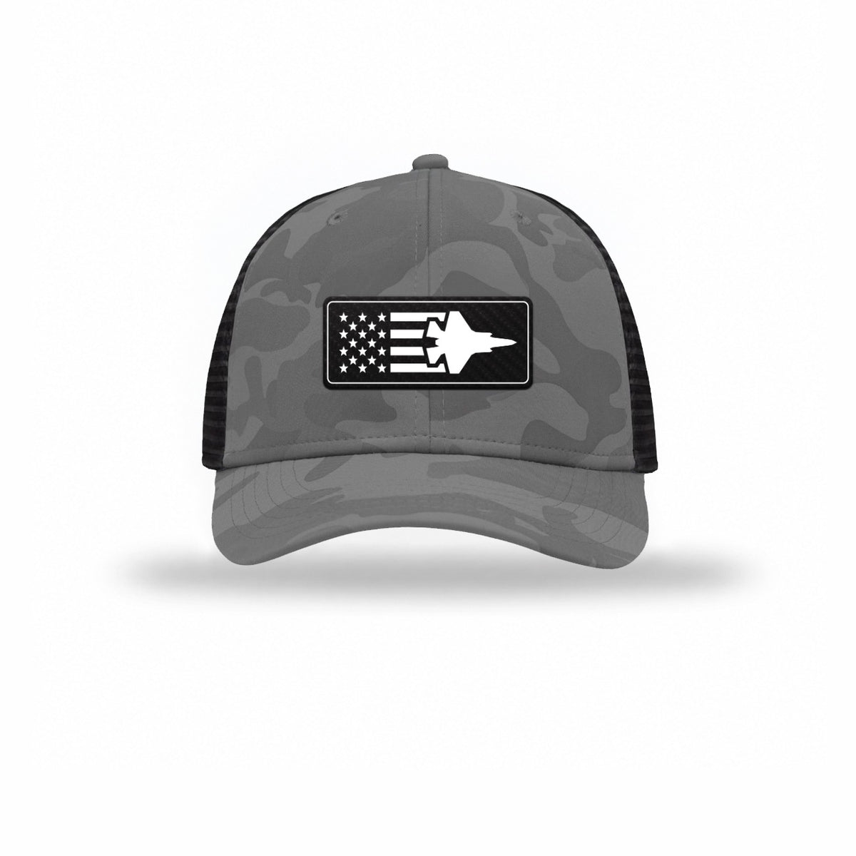 F-35 Aircraft Flag — GREY CAMO/BLACK